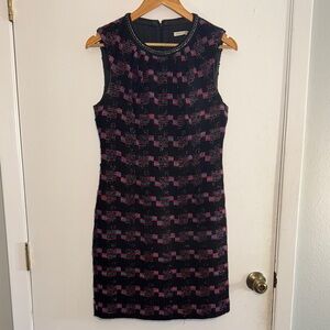 Chic Black and Pink Sleeveless Dress